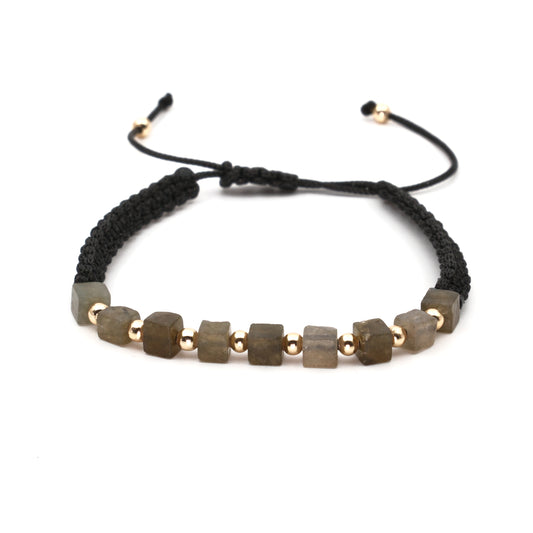 Labradorite Macrame Certified Natural Stone Bracelet SPF-A-050