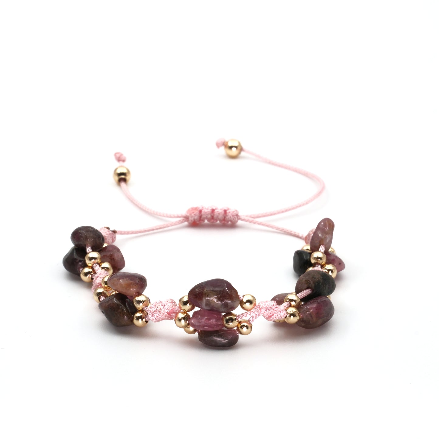 Tourmaline Macrame Natural Stone Bracelet SPF-A-073