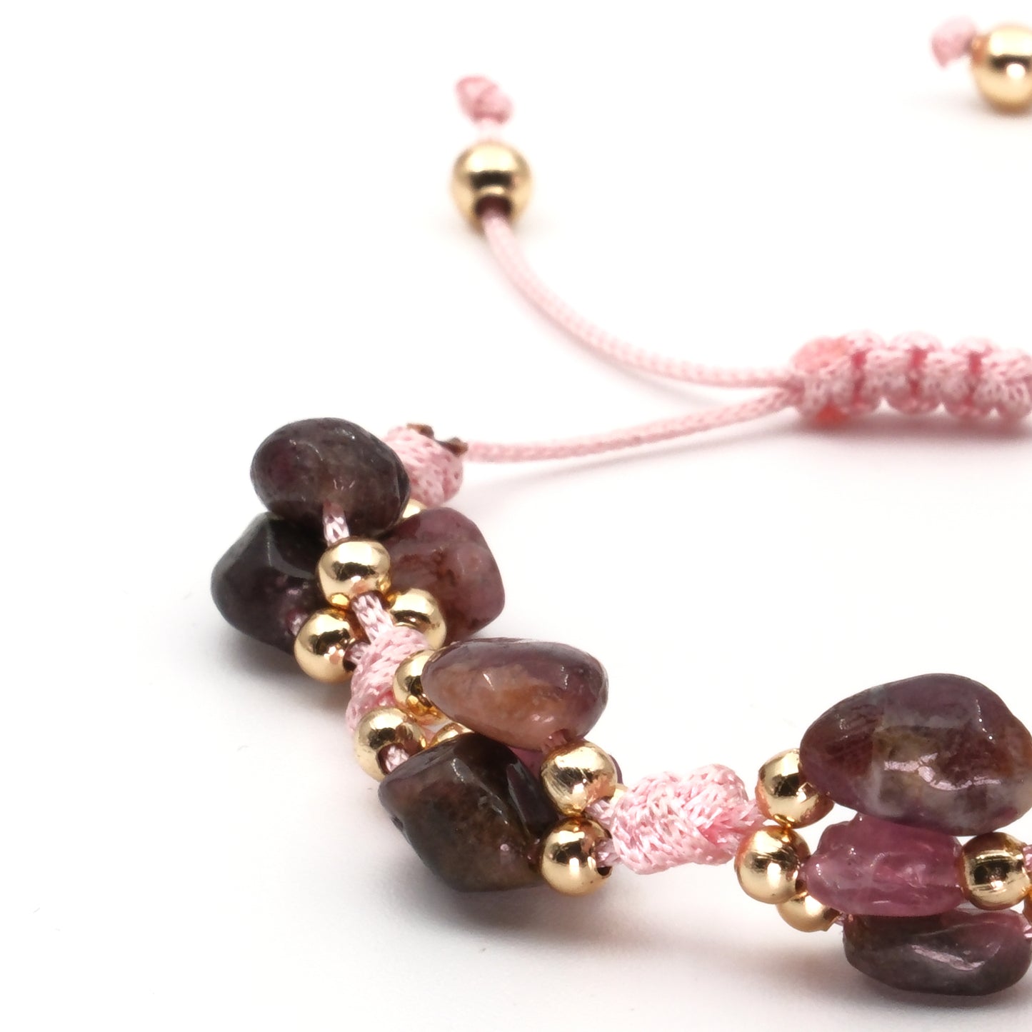 Tourmaline Macrame Natural Stone Bracelet SPF-A-073