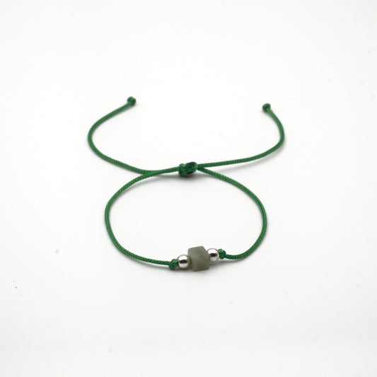 Cube Amazonite Certified Natural Stone Bracelet SPF-A-084