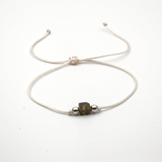 Cube Labradorite Certified Natural Stone Bracelet SPF-A-082