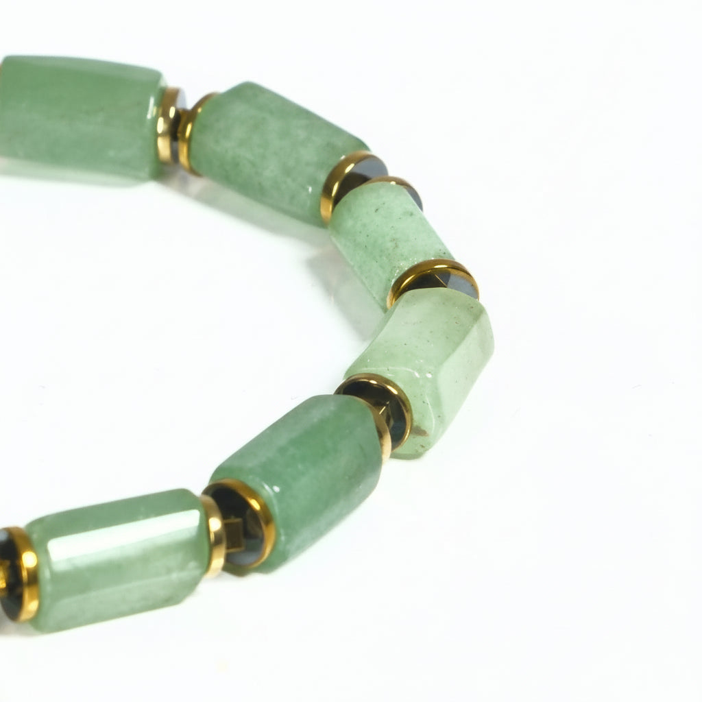 Aventurin ve Hematit Sertifikalı Doğal Taş Bileklik SPF-A-098