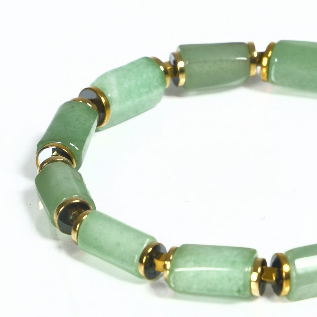 Aventurin ve Hematit Sertifikalı Doğal Taş Bileklik SPF-A-098