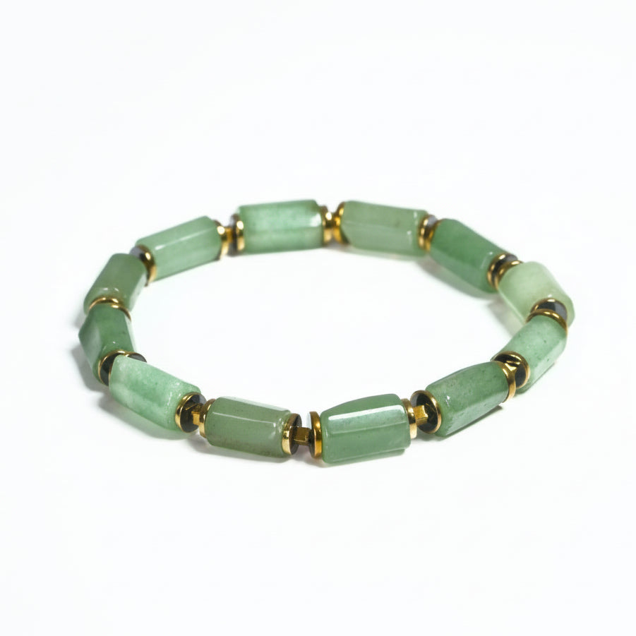 Aventurin ve Hematit Sertifikalı Doğal Taş Bileklik SPF-A-098