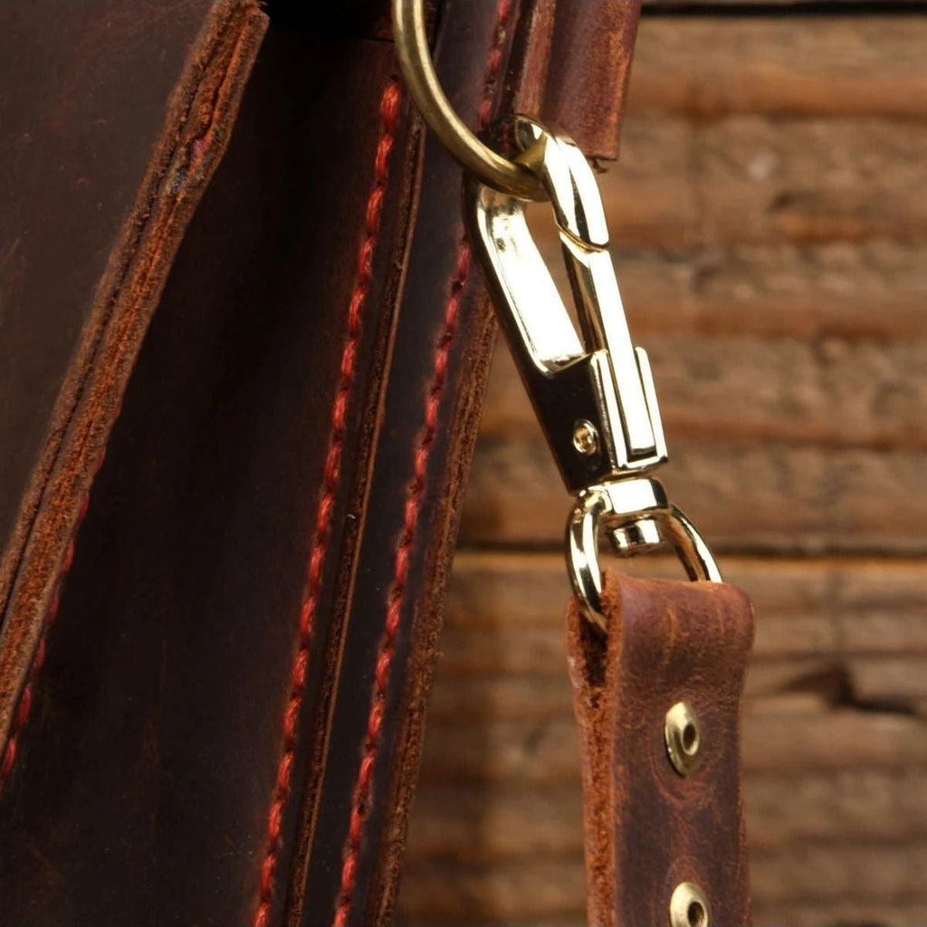 El Yapımı %100 Hakiki Dana Derisi Omuz Çantası 20mx13cmx4cm SPF-C-001