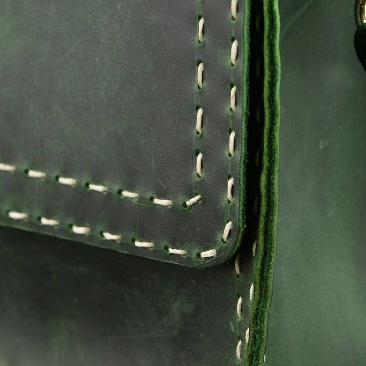 El Yapımı %100 Hakiki Dana Derisi Omuz Çantası 26cmx20cmx8cm SPF-C-004