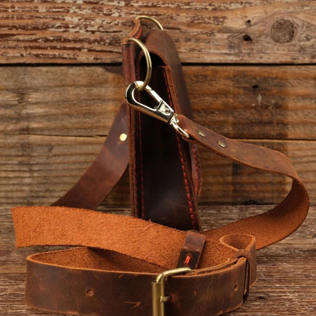 El Yapımı %100 Hakiki Dana Derisi Omuz Çantası 20mx13cmx4cm SPF-C-001