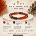 Agate and Smoky Quartz Hematite (10mm) Certified Natural Stone Bracelet SPF-A-001