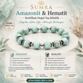 Amazonite and Hematite Certified Natural Stone Bracelet SPF-A-008