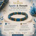 Apatite Hematite Certified Natural Stone Bracelet SPF-A-014
