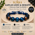 Tiger Eye and Hematite Macrame Certified Natural Stone Bracelet SPF-A-040