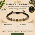 Labradorite Macrame Certified Natural Stone Bracelet SPF-A-050