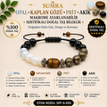 Opal Kaplan Eye Prit and Agate Macrame Adjustable Certified Natural Stone Bracelet SPF-A-055