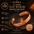 Handmade Motif Pure Copper Unisex Bracelet SPF-B-004