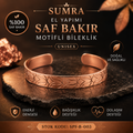 Handmade Motif Pure Copper Unisex Bracelet SPF-B-003