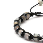 Amazonite and Hematite Macrame Certified Natural Stone Bracelet SPF-A-010