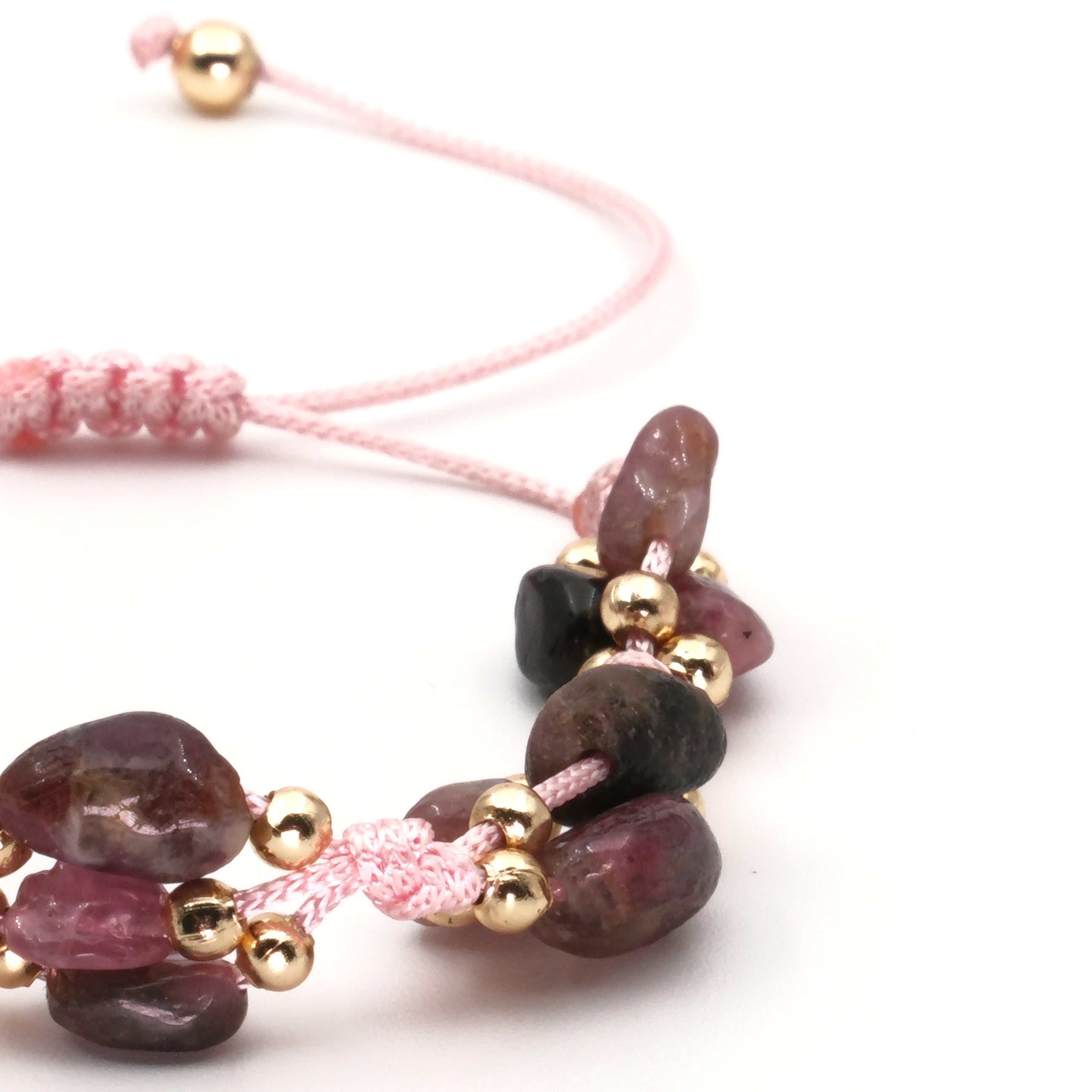 Turmalin Macrome Sertifikalı Doğal Taş Bileklik SPF-A-073