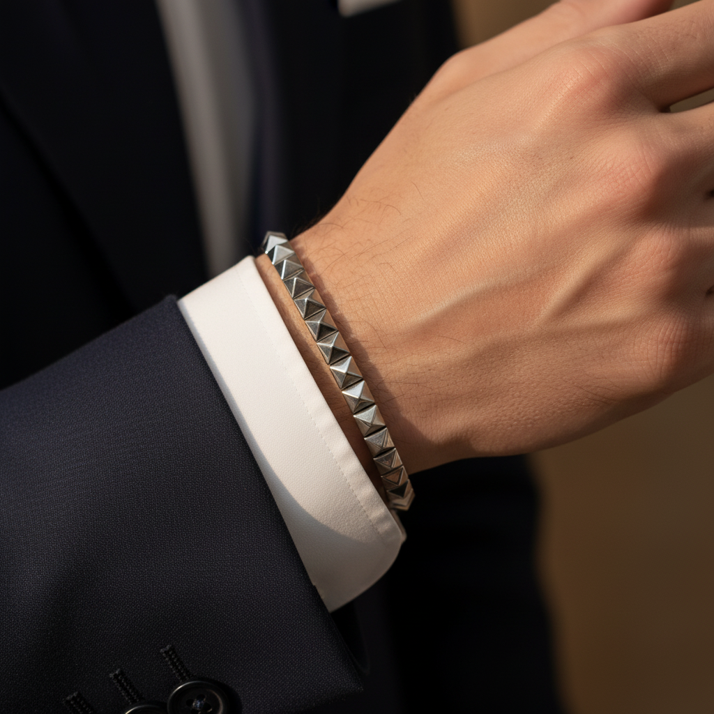 Hematit Sertifikalı Doğal Taş Bileklik SPF-A-024