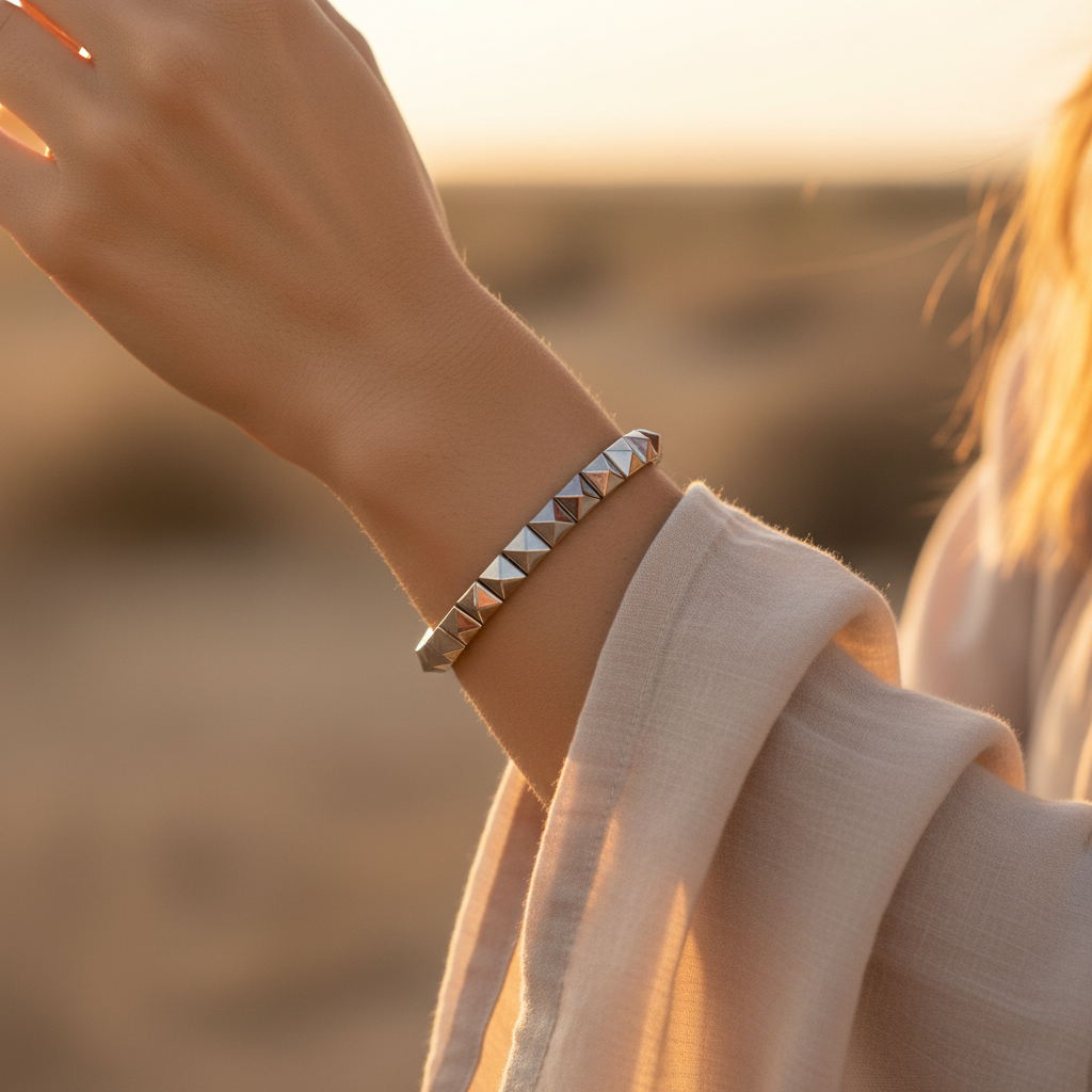 Hematit Sertifikalı Doğal Taş Bileklik SPF-A-024