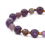 Amethyst Hematite Certified Natural Stone Bracelet SPF-A-012