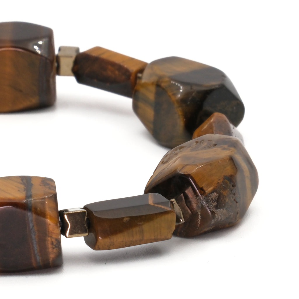 Kaplan Gözü Hematit Sertifikalı Doğal Taş Bileklik SPF-A-029