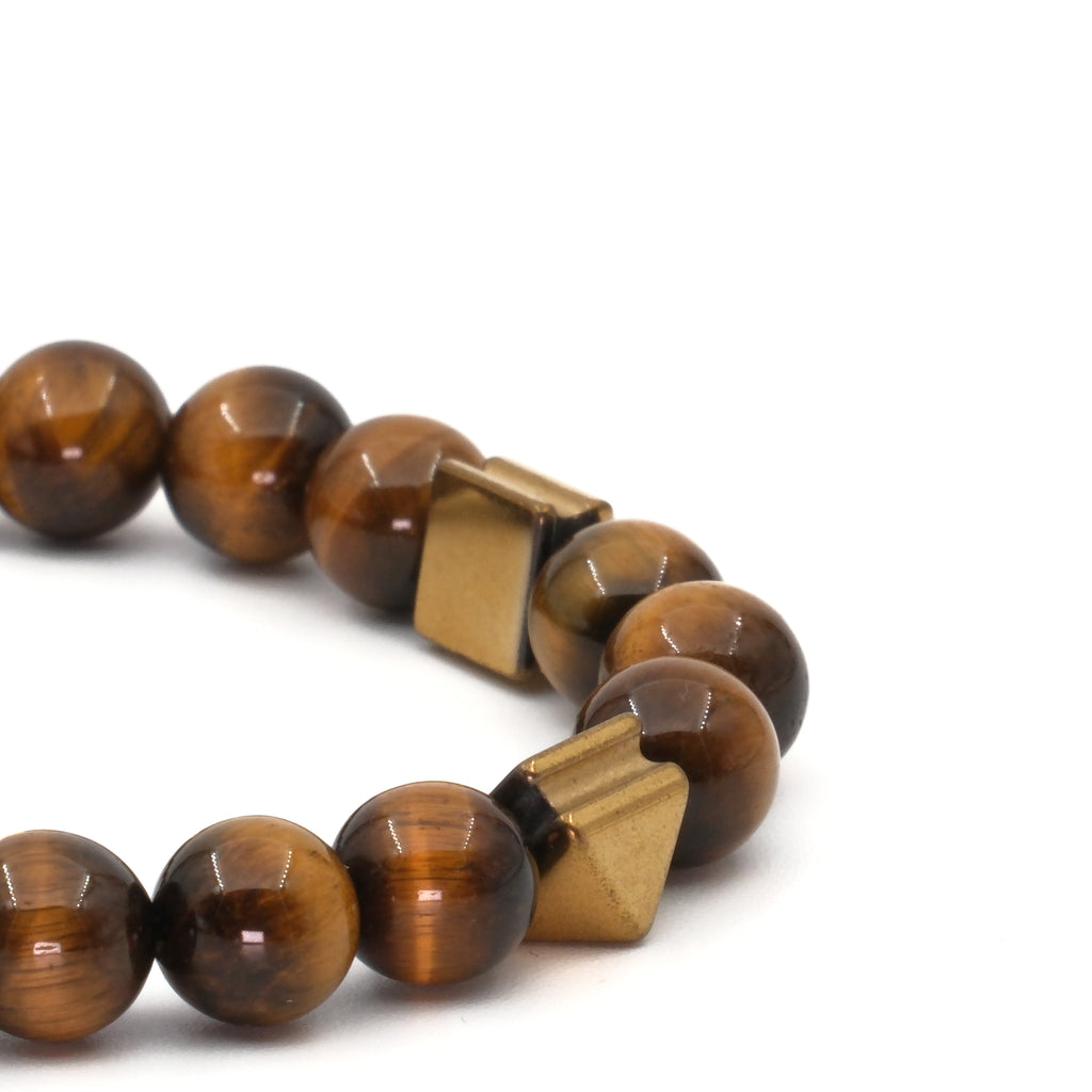 Kaplan Gözü Hematit Sertifikalı Doğal Taş Bileklik SPF-A-030