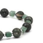 Aventurine Jasper and Hematite Certified Natural Stone Bracelet SPF-A-015