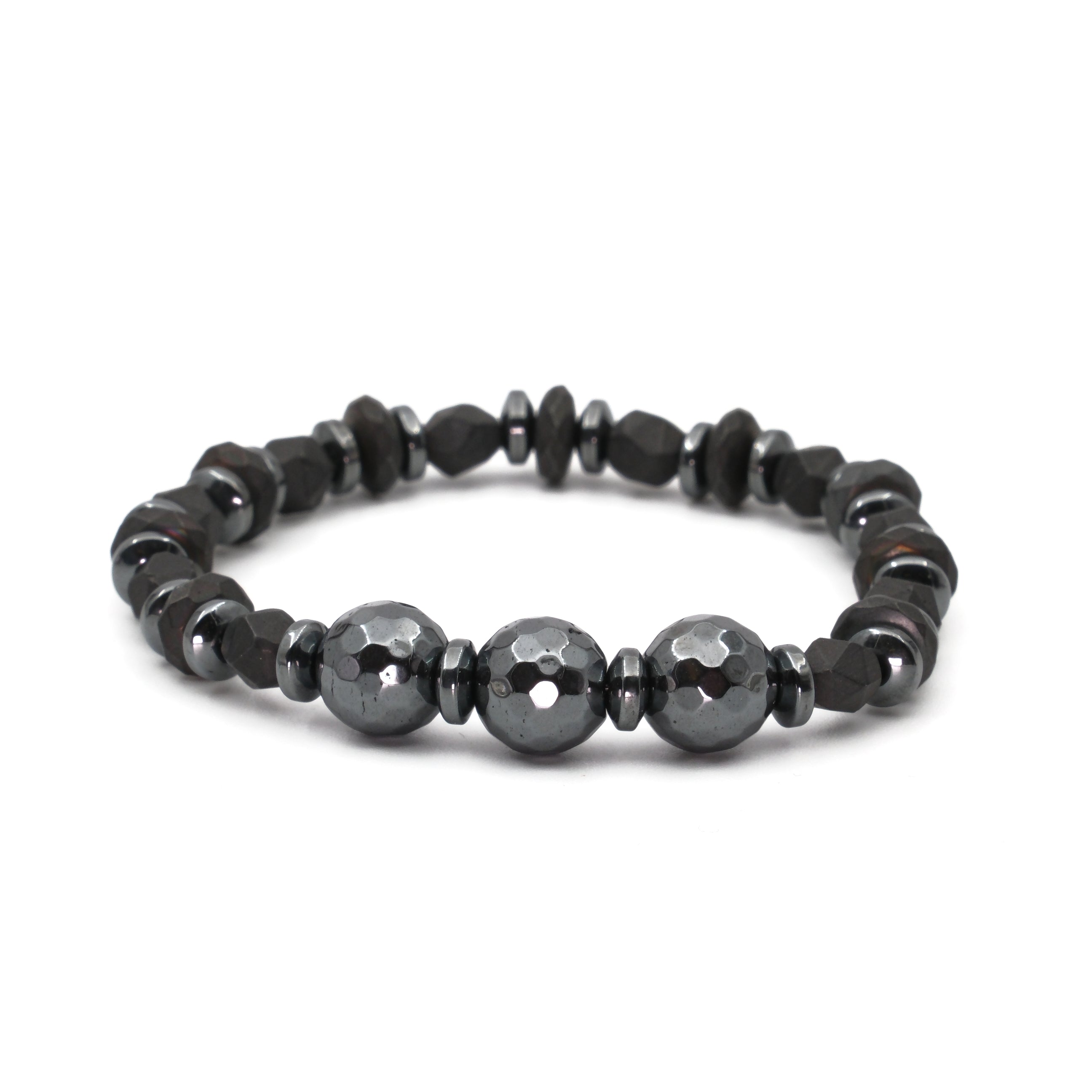 Hematit Sertifikalı Doğal Taş Bileklik SPF-A-023