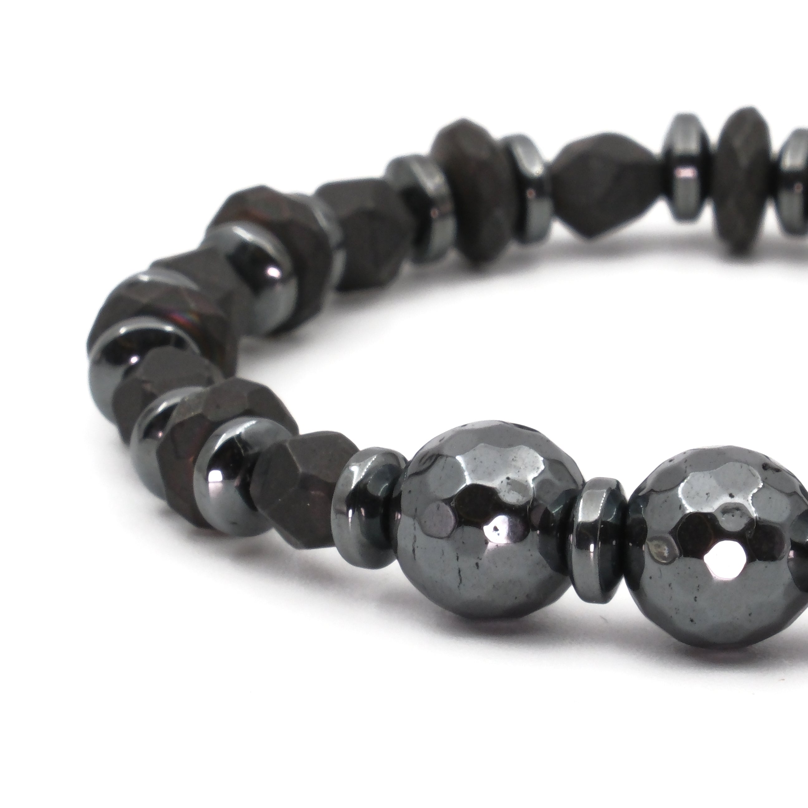 Hematit Sertifikalı Doğal Taş Bileklik SPF-A-023