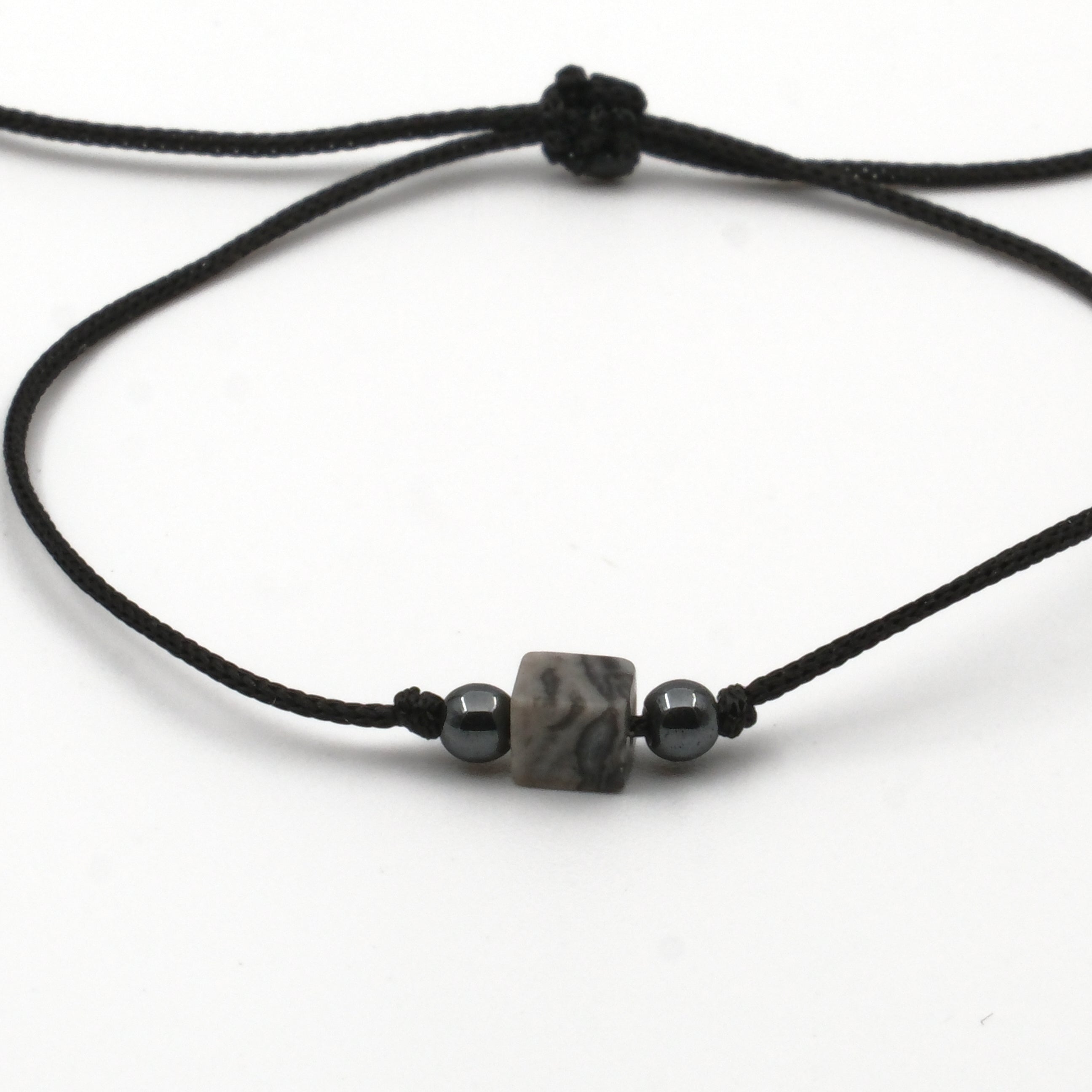 Küp Picasso Jasper Sertifikalı Doğal Taş Bileklik SPF-A-085