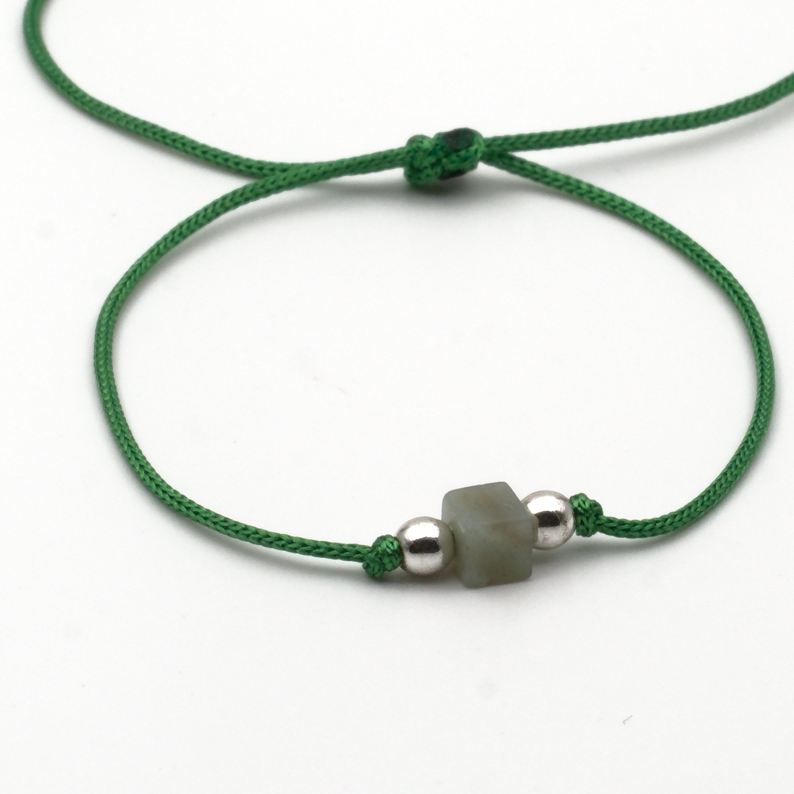 Küp Amazonit Sertifikalı Doğal Taş Bileklik SPF-A-084