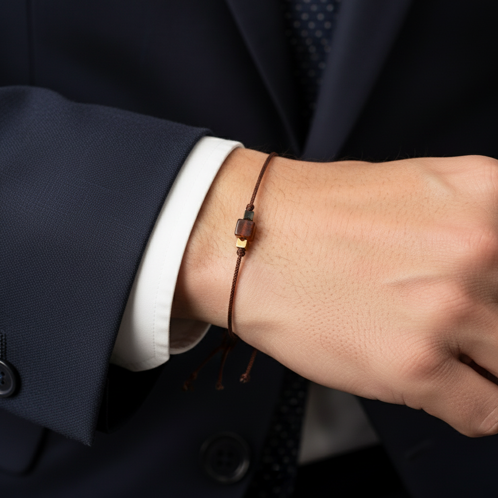 Küp Kaplan Gözü Sertifikalı Doğal Taş Bileklik SPF-A-083