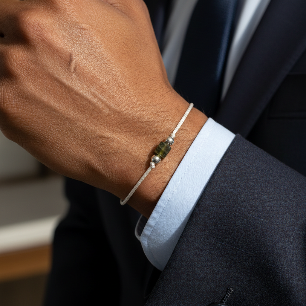 Küp Labradorit Sertifikalı Doğal Taş Bileklik SPF-A-082