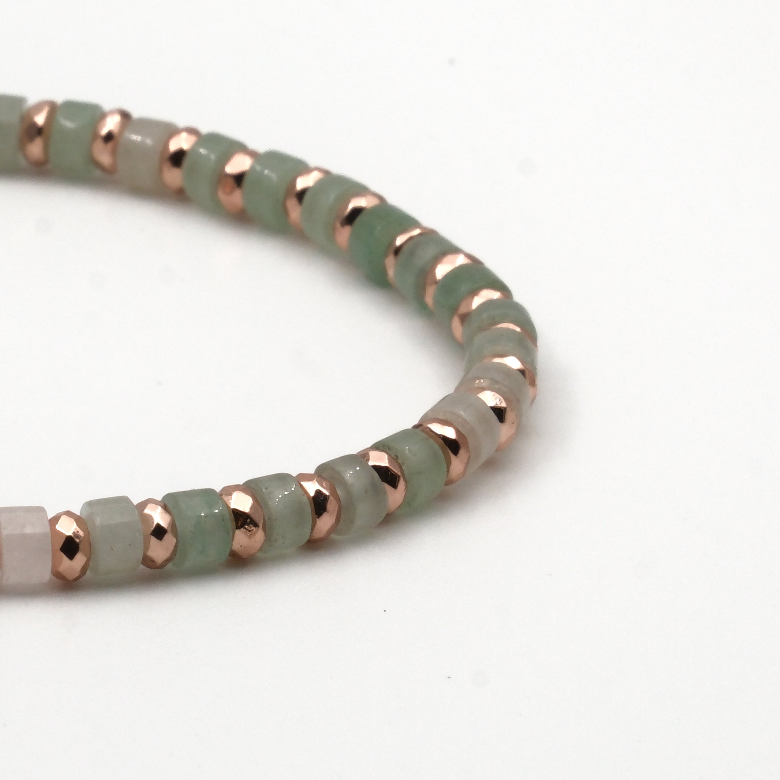 Aventurin ve Hematit Sertifikalı Doğal Taş Bileklik SPF-A-077