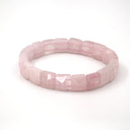 Pembe Kuvars Rolex Kesim Sertifikalı Doğal Taş Bileklik SPF-A-089