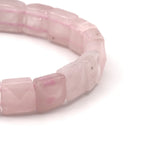 Pembe Kuvars Rolex Kesim Sertifikalı Doğal Taş Bileklik SPF-A-089
