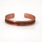 Handmade Pure Copper Unisex Bracelet with Ayetel Kursi Motif SPF-B-008