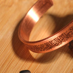 Handmade Pure Copper Unisex Bracelet with Ayetel Kursi Motif SPF-B-008