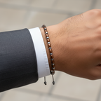 Hematite Macrame Certified Natural Stone Bracelet SPF-A-100