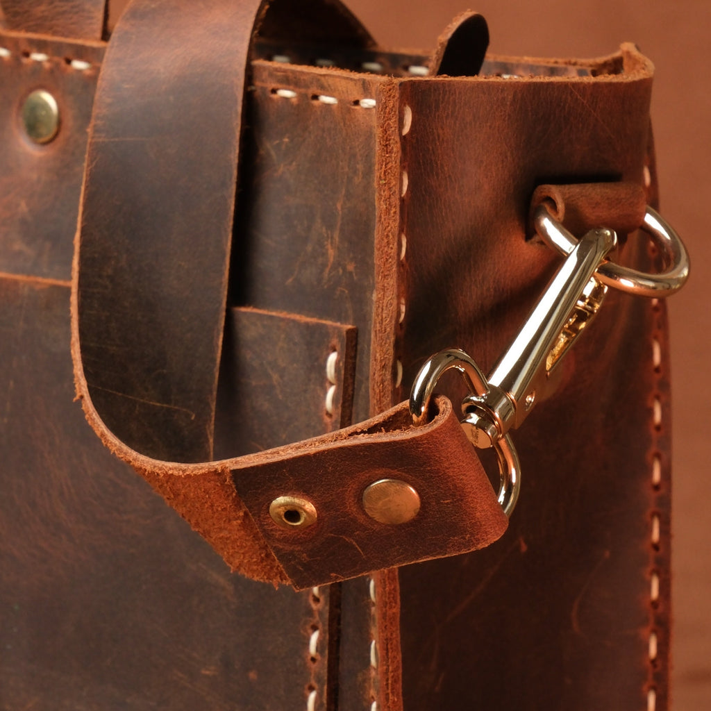 El Yapımı %100 Hakiki Dana Derisi Omuz Çantası 29cmx19cmx7cm SPF-C-016