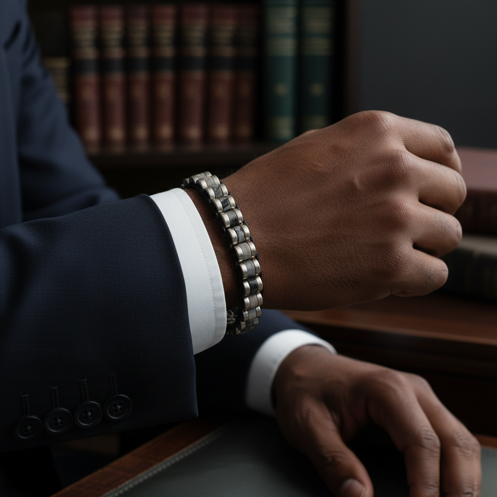 Picasso Jasper ve Hematit Sertifikalı Doğal Taş Bileklik SPF-A-090