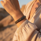 Tiger Eye and Hematite Certified Natural Stone Bracelet SPF-A-037