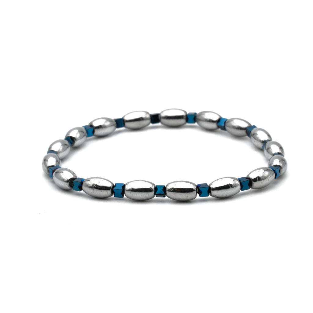 Hematit Sertifikalı Doğal Taş Bileklik SPF-A-094