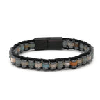 Amazonite and Hematite Certified Natural Stone Bracelet SPF-A-009