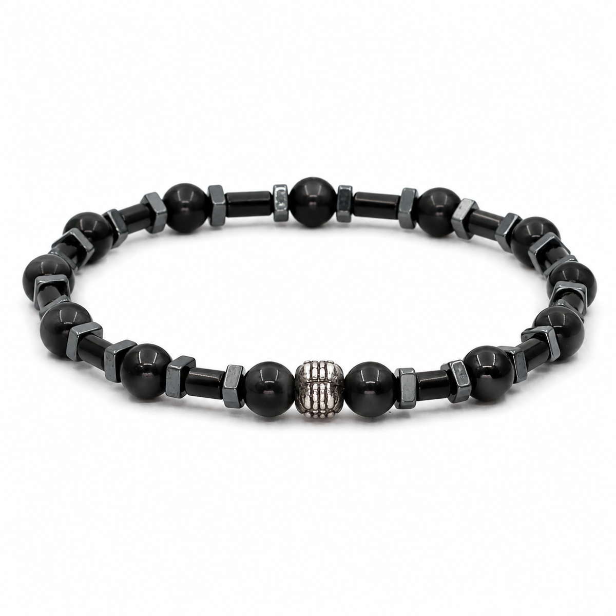 Gece — Shungite & Hematit Bileklik