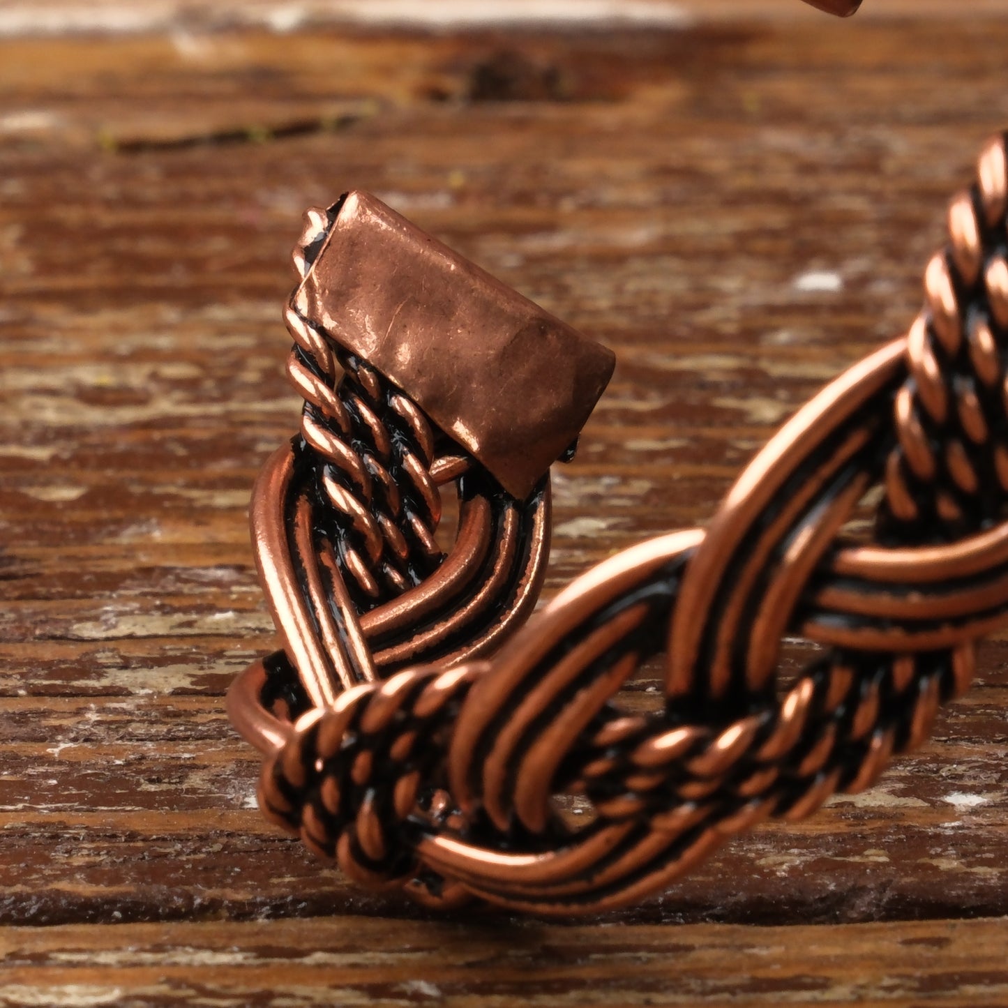 Handmade Motif Pure Copper Unisex Bracelet SPF-B-006