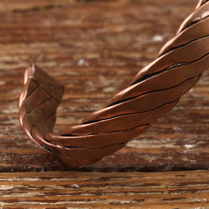 Handmade Motif Pure Copper Unisex Bracelet SPF-B-009