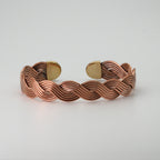 El Yapımı Motifli Saf Bakır Unisex Bileklik SPF-B-023