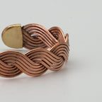 El Yapımı Motifli Saf Bakır Unisex Bileklik SPF-B-023