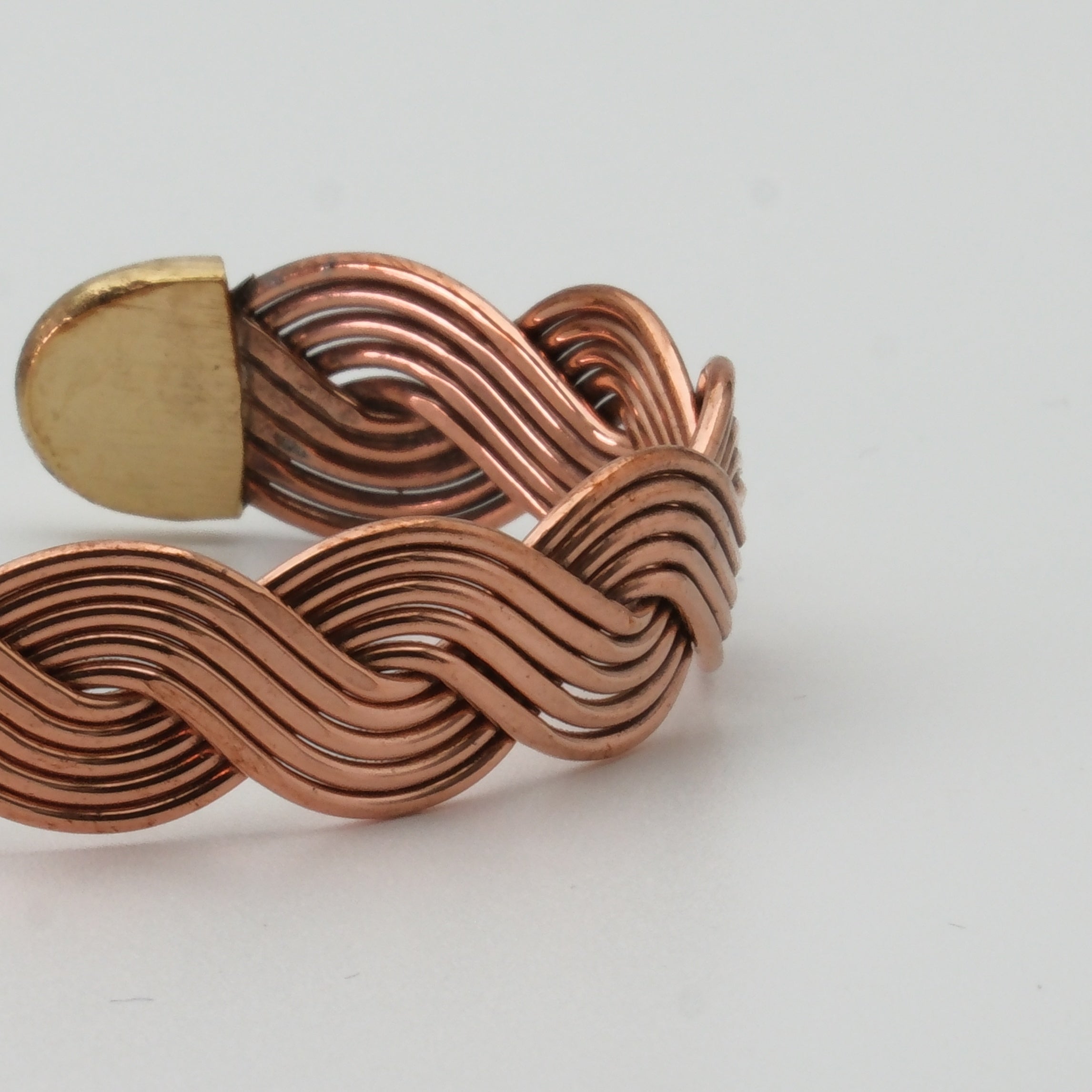 El Yapımı Motifli Saf Bakır Unisex Bileklik SPF-B-023